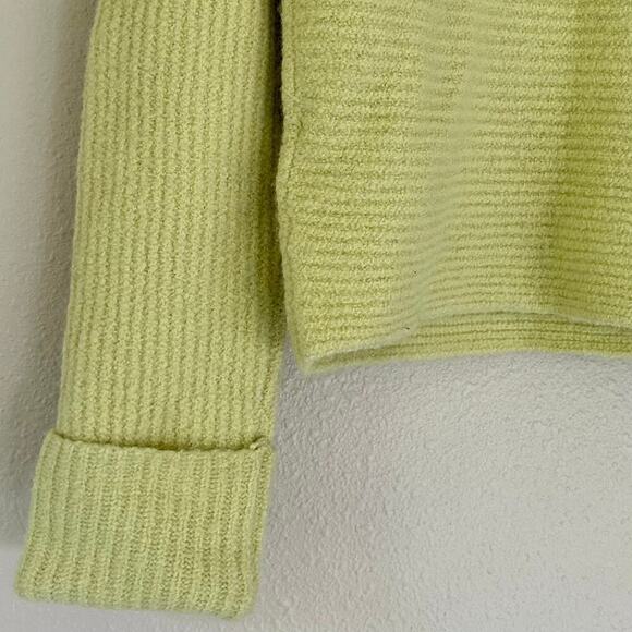 daily rituals high neck cuffed sleeve stretch soft knit yellow sweater s… - Picture 9 of 10